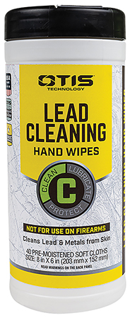 Otis FG40CLRW Lead Cleaning Hand Wipes Cleans Lead  &  Metals from Skin 40 Count Can