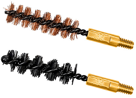 Otis FG335NB Bore Brush Set  35/338/357 Cal 8-32" Thread 2" Long Bronze/Nylon Bristles 1 Set