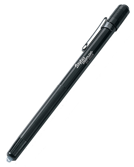 Streamlight 65018 Stylus PenLight  Black Anodized 11 Lumens White LED