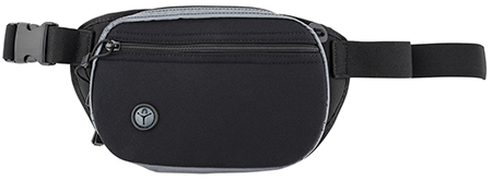 Galco FTPRGBC Fastrax PAC Waistpack Size Compact Black/Gray Neoprene Compatible w/Glock 32/Kahr CW/S&W M & P ShieldX Belt Up to 50" Wide Ambidextrous