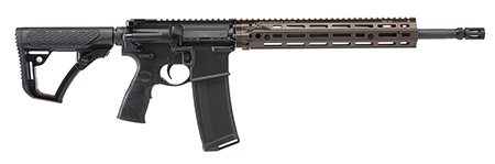 Daniel Defense 0219103270047 DD4 RIII 5.56x45mm NATO 16" 30+1, Black Rec/Furniture, OEM Stock  &  Grip, 12.50" FDE M-Lok Handgaurd, Ambi Controls
