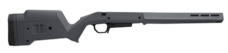 Magpul MAG1207GRY Hunter American Stock Gray Adjustable Synthetic Stock with Aluminum Chassis for Short Action Ruger American Right Hand Includes STANAG Mag Well