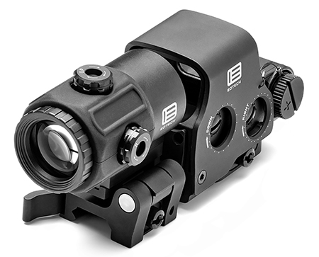 Eotech HHSVI HHS VI EXPS  &  G43 Magnifier Matte Black 1x/3x 1.20" x 0.85"  1 MOA Red Dot/68 MOA Ring