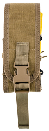 High Speed Gear 182RC0CB TACO X2R Mag Pouch Double Covered Coyote Brown Nylon MOLLE Compatible w/ Rifle