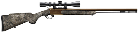 Traditions CR5848804425 NitroFire VAPR w/Scope 50 Cal 209 Primer 26" Burnt Bronze Cerakote Fluted  &  Tapered Barrel, Drilled  &  Tapped Receiver, Veil Wideland Fixed Synthetic Stock, 3-9x40mm Duplex