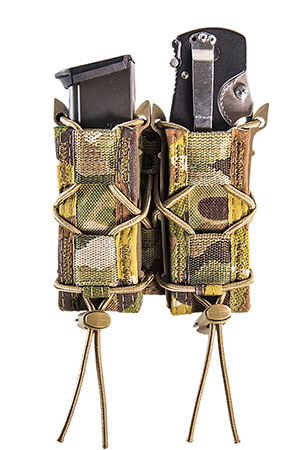 High Speed Gear 11PT02MC TACO Mag Pouch Double MultiCam Nylon MOLLE Compatible w/ Pistol