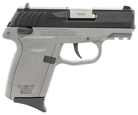 SCCY Industries CPX1CBSGG3 CPX-1 Gen3 9mm Luger 10+1 3.10" Sniper Gray Polymer w/Picatinny Rail Serrated Black Nitride SS Slide Sniper Gray Polymer Grip