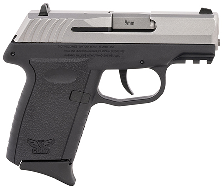 SCCY Industries CPX-2TTBKG3 CPX-2 Gen3 9mm Luger Caliber with 3.10" Barrel, 10+1 Capacity, Black Finish Picatinny Rail Frame, Serrated Stainless Steel Slide, Polymer Grip  &  No Manual Thumb Safety