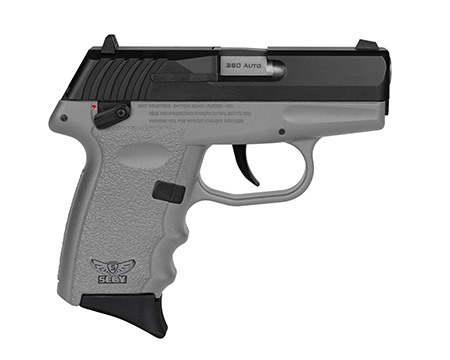SCCY Industries CPX-4CBSG CPX-4  380 ACP 10+1 2.96" Sniper Gray Polymer Serrated Black Nitride SS Slide Finger Grooved Sniper Gray Polymer Grip