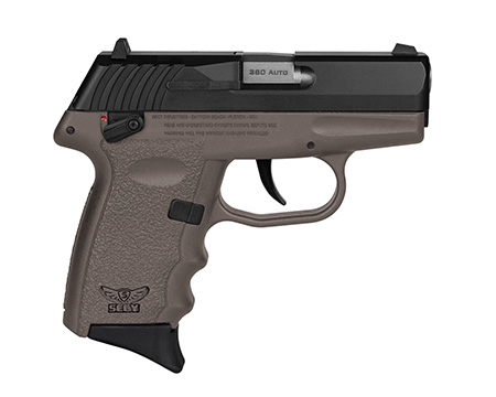 SCCY Industries CPX-4CBDE CPX-4  380 ACP 10+1 2.96" Flat Dark Earth Polymer Serrated Black Nitride SS Slide Finger Grooved Flat Dark Earth Polymer Grip