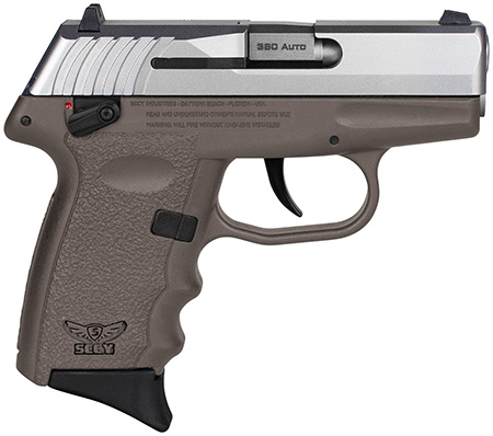 SCCY Industries CPX-4TTDE CPX-4  380 ACP 10+1 2.96" Flat Dark Earth Polymer Serrated SS Slide Finger Grooved FDE Polymer Grip