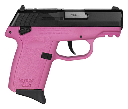 SCCY Industries CPX1CBPKRDRG3 CPX-1 Gen3 RDR 9mm Luger 10+1 3.10" Pink Polymer w/ Picatinny Rail Serrated Black Nitride SS Slide Pink Polymer Grip