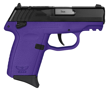SCCY Industries CPX1CBPURDRG3 CPX-1 Gen3 RDR 9mm Luger 10+1 3.10" Purple Polymer w/Picatinny Rail Serrated Black Nitride SS Slide Purple Polymer Grip
