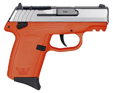 SCCY Industries CPX1TTORRDRG3 CPX-1 Gen3 RDR 9mm Luger 10+1 3.10" Orange Polymer w/Picatinny Rail Serrated SS Slide Orange Polymer Grip