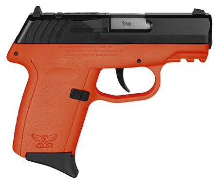 SCCY Industries CPX2CBORRDRG3 CPX-2 Gen3 RD 9mm Luger 10+1 3.10" Orange Polymer w/Picatinny Rail Serrated Black Nitride Stainless Steel Slide Orange Polymer Grip
