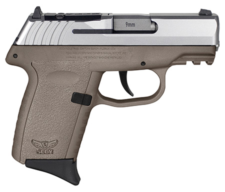 SCCY Industries CPX2TTDERDRG3 CPX-2 Gen3 RDR 9mm Luger 10+1 3.10" Flat Dark Earth Polymer w/ Picatinny Rail Serrated Stainless Steel Slide FDE Polymer Grip
