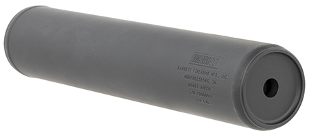 Barrett 18415 AM 338 made of Black Titanium with 1.90" Diameter, 10.30" OAL  &  5/8"-24 tpi Thread Pattern for 338 Cal or Lower Includes Barrett Muzzle Brake Adaptor