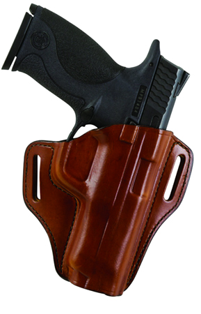 Bianchi 23996 57 Remedy  OWB Size 15 Tan Leather Belt Slide Fits S&W M & P Shield Right Hand
