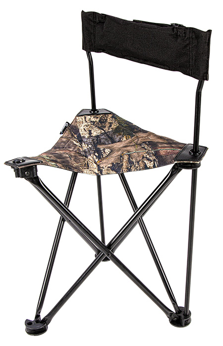 Ameristep AMSAMEFT1013 Tripod Stool w/Back Swivel Mossy Oak Break-Up Country Heavy Duty Fabric/Steel