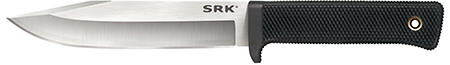 Cold Steel CS-35AN San Mai SRK 6" Fixed Plain Satin VG-10 San Mai Blade/Black Checkered w/Finger Guard Kray-Ex Handle