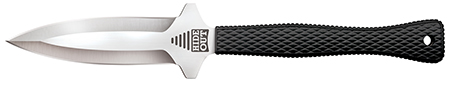 Cold Steel CS49NDE Hide Out  3" Fixed Plain Satin Polished Japanese AUS-8A SS Blade/ Black Contoured  &  Checkered Kray-Ex Handle