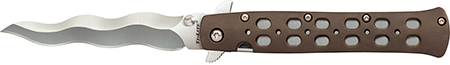 Cold Steel CS-26SK4 Ti-Lite  4" Folding Plain Kris AUS 10A Steel Blade/Flat Dark Earth Griv-Ex Handle