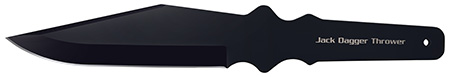Cold Steel CS80TJDZ Jack Dagger Thrower 7.50" Fixed Plain Clip Point Black 1050 High Carbon