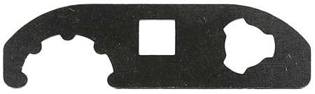 Angstadt Arms AA093LBCWR 3 Lug Wrench  made of Steel with Black Nitride Finish  &  1/2" Opening for Angstadt  Arms QD Blast Shield