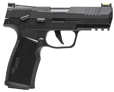 Sig Sauer 322CBAS P322  Compact 22 LR 20+1 4" Black Steel Threaded Barrel, Black Hard Coat Anodized Optic Ready/Serrated Slide, Black SS/Polymer Frame w/Picatinny Rail  &  Black Polymer Grips