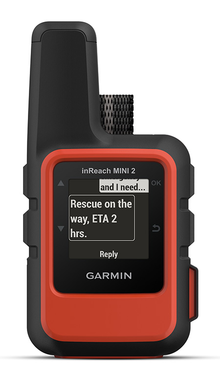 Garmin 0100260200 inReach Mini 2 Satcom Communication/SOS/Maps Black/Red Internal Rechargeable Lithium Battery Bluetooth/ANT+ GPS Yes