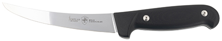 Templar Knife K6BBK362 Boning  6" Fixed Plain Damasteel Blade, 5" Black G10 Handle