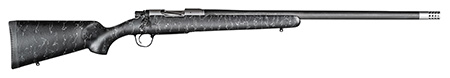 Christensen Arms CA10299H14211 Ridgeline  6.5 Creedmoor 4+1 24" Carbon Fiber/Threaded Barrel, Tungsten Gray Cerakote, Black with Gray Webbing Stock