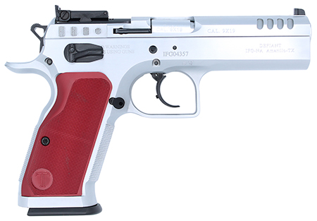 Tanfoglio IFG TFSTOCK29OR Stock II  9mm Luger 16+1 4.44" Stainless Polygonal Rifled Barrel, Ported Slide  &  Frame w/Red Polymer Grips Right Hand
