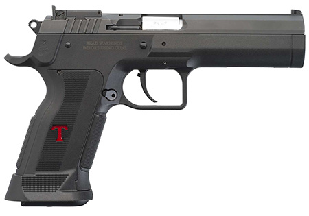 Tanfoglio IFG TFSTOCK3P10 Stock III  Full Size 10mm Auto 13+1, Black Polygonal Rifled Barrel, Black Serrated Slide, Black Polymer Frame w/Beavertail, Black Polymer Grip