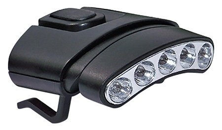 Cyclops CYCHCDTWG Orion Tilt Hat Clip Light 30 Lumens Green/White LED Bulb Black Clip-On