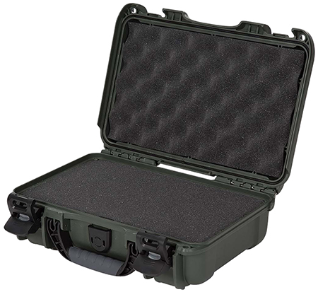 Nanuk 9091006 909  Waterproof  &  Airline Approved Olive Resin w/ Cubed Foam 11.44" L x 7" W x 3.68" H Interior Dimensions
