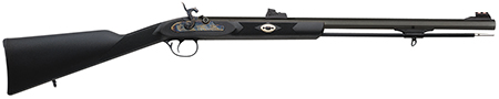 Traditions R3300850 Deerhunter  50 Cal Percussion 24" Blued Octagon Barrel, Black Synthetic Stock