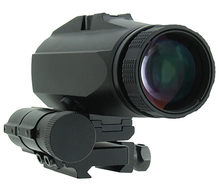 TacFire RDX3MB Flip to Side 3X Red Dot Magnifier  Black Anodized 3x 30 mm