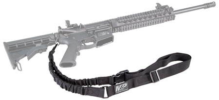 M & P Accessories 110030 Single Point Sling Kit Black Nylon w/ Adjustable Bungee Design for AR Platform