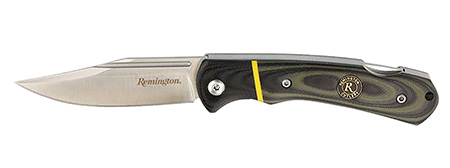 Remington Accessories 15639 Hunter Lock Back Folding Stainless Steel Blade Multi-Color G10 Handle
