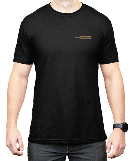 Magpul MAG1267001S Smooth  &  Mild  Black Cotton Short Sleeve Small