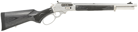 Marlin 70450 1895 Trapper Full Size 45-70 Gov 5+1 16.10" Polished Stainless Steel Threaded Barrel, Polished Stainless Stainless Steel Receiver, Fixed Black Laminate Stock