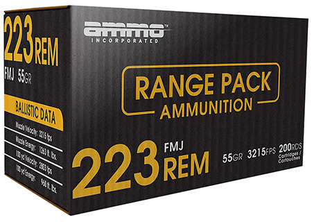 Ammo Inc 223055FMJA200 Signature  223Rem 55gr Full Metal Jacket 200 Per Box/6 Case