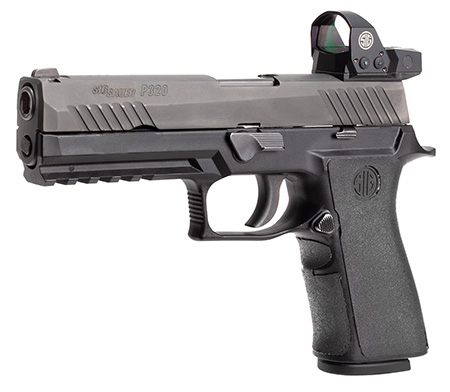 Hogue 17680 Wrapter Adhesive Grip made of Rubber with Black Finish  &  Grain Texture for Sig P320 Full Size with Medium X Series Module