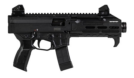 CZ-USA 91421 Scorpion 3+  9mm Luger 20+1 7.80" Cold Hammer Forged Threaded Barrel, Fiber-Reinforced Polymer Frame, Double Stack Polymer Magazine, Ambidextrous Thumb Safety