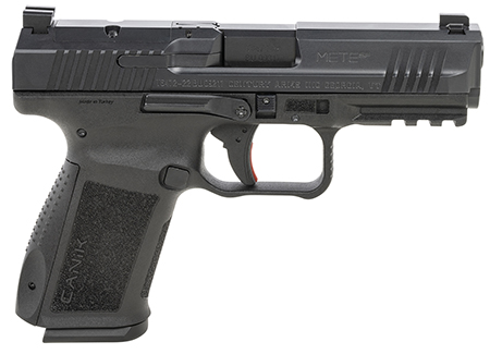Canik HG5637N Mete SF Compact 9mm Luger 15+1 4.08" Black Steel Barrel, Black Nitride Optic Ready/Serrated Slide, Black Polymer Frame w/Beavertail  &  Picatinny Rail, Ambidextrous