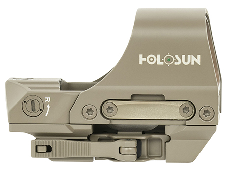 Holosun HE510CGRFDE 510  Flat Dark Earth 1 x 0.91" x 1.26" 2 MOA Green Dot/65 MOA Circle Multi Reticle
