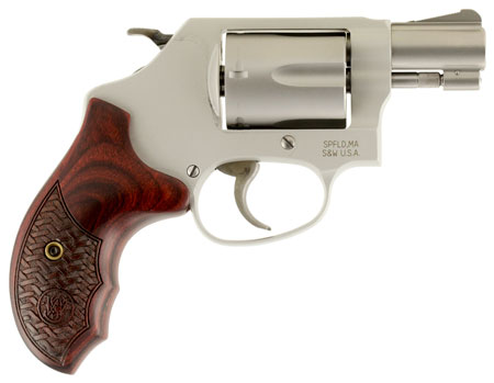 Smith  &  Wesson 170349 Model 637 Performance Center Enhanced Action 38 S&W Spl +P 5 Shot 1.88" Stainless Steel Barrel/Cylinder, Matte Silver Aluminum Alloy J-Frame, Custom Wood Grip, Internal Lock