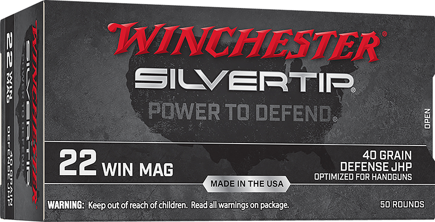 Winchester Ammo W22MST Silvertip  22Mag 40gr Silvertip Hollow Point 50 Per Box/20 Case