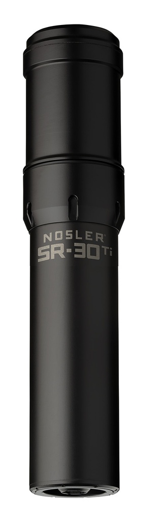 Nosler 90646 SR-30TI  30 Cal 1.74" Black Finish Made of Titanium with 5/8" 24 tpi Thread Pattern